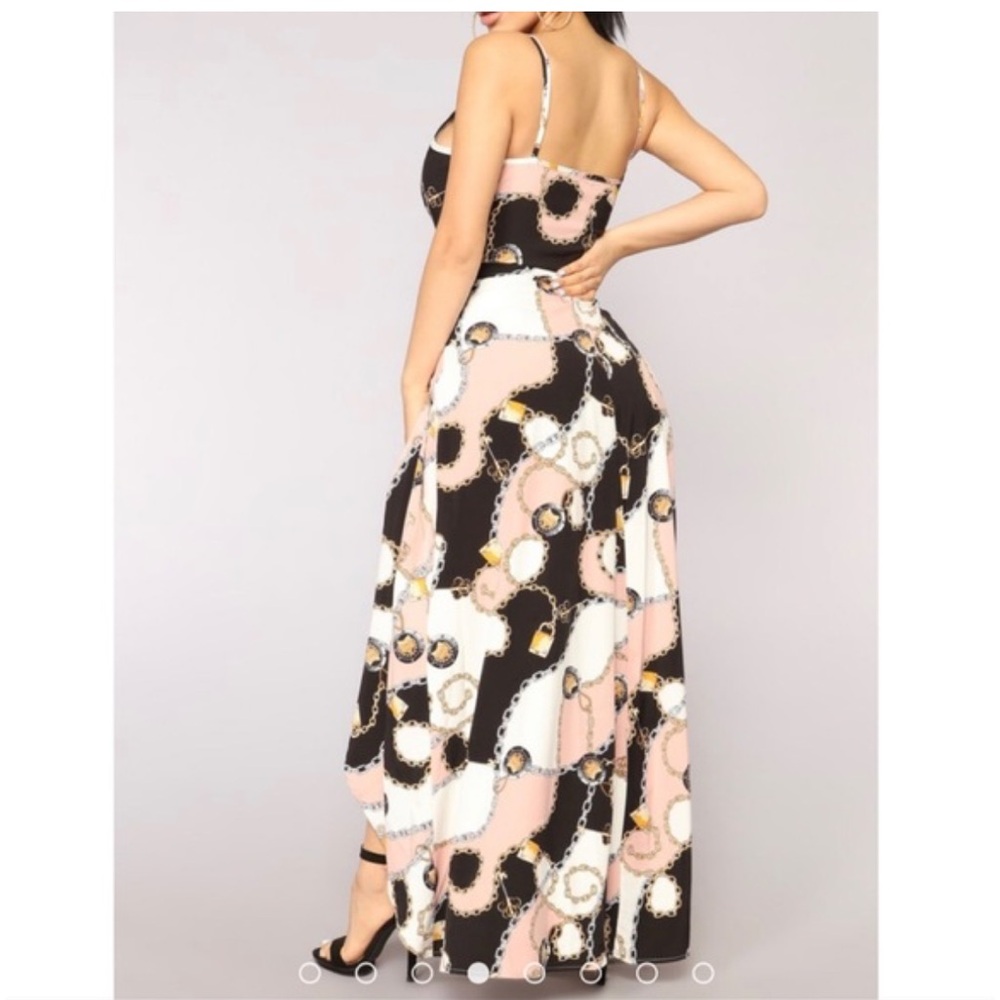 Fashion Nova-Link To The Past Maxi Romper size M - Picture 2 of 8